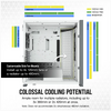 Carcasa Corsair 7000D AIRFLOW Full-Tower ATX PC Case — White  Maximum GPU Length 450 mm Maximum PSU Length 225 mm Maximum CPU Cooler Height 190 mm Expansion Slots 8 horizontal + 3 vertical Case Drive Bays (x6) 3.5in (x4) 2.5in Form Factor FULL TOWER Case
