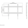 Suport TV de perete, Neomounts by Newstar LFD-W1000, Fix, 60"- 100", VESA 900x600mm, suporta pana la 125kg, negru