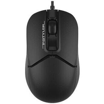 Mouse A4tech FM12 Black, cu fir, negru