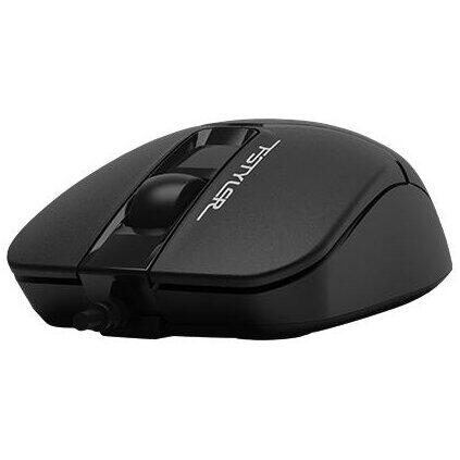 Mouse A4tech FM12 Black, cu fir, negru