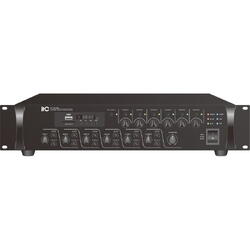 Mixer amplificator cu 6 zone de reglaj ITC TI-5006S, pentru sisteme de Public Address (PA), putere 500W @100V, MP3(USB/SD)+FM Tuner si Bluetooth, 4 x intrari de microfon, 2 x intrari de linie, 1 x intrare EMC, 1 x intrare TEL, Chime integrat, 5 functii pr