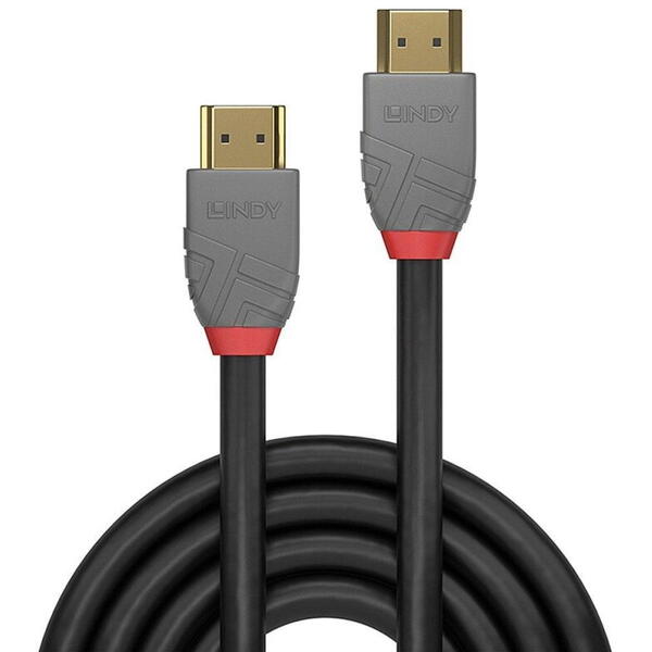 Cablu Lindy LY-36963, HDMI 2.0, 2m, Anthra Line