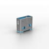 Adaptor USB Locks Lindy, 10 USB, blue