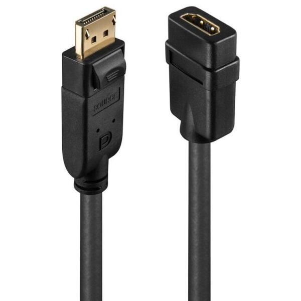Adaptor Lindy LY-41005, DisplayPort 1.2 to HDMI 1.3, negru