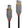 Cablu Lindy LY-36741, USB 3.0 Type A Extension, 1m, Anthra Line