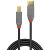 Cablu Lindy LY-36741, USB 3.0 Type A Extension, 1m, Anthra Line