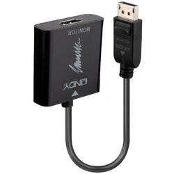 Adaptor Lindy LY-41068, DisplayPort 1.2 to HDMI 2.0 18G Active, negru