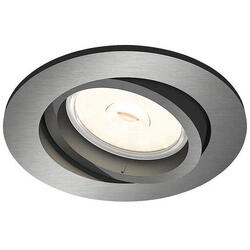 Spot incastrat Philips Donegal, GU10, 5.5W, IP20, 9cm, Gri