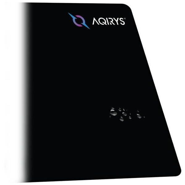 Mousepad AQIRYS Singularity MD, fabricat din material din microfibra, dimensiuni 450 x 400 x 3 mm, negru