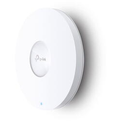 TP-Link Wireless Access Point EAP650, AX3000 Wireless Dual Band Indoor, 1× Gigabit Ethernet (RJ-45) Port (Support 802.3at PoE), antenna interna: 2.4 GHz: 2× 4 dBi, 5 GHz: 4× 5 dBi, Standarde Wireless: IEEE 802.11ax/ac/n/g/b/a, Rată de Semnal: 5 GHz: Până