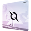 Mousepad AQIRYS Gravity Medium, fabricat din material din microfibra, dimensiuni 450 x 400 x 4 mm, alb