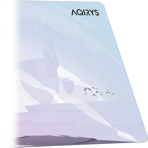 Mousepad AQIRYS Gravity Medium, fabricat din material din microfibra, dimensiuni 450 x 400 x 4 mm, alb