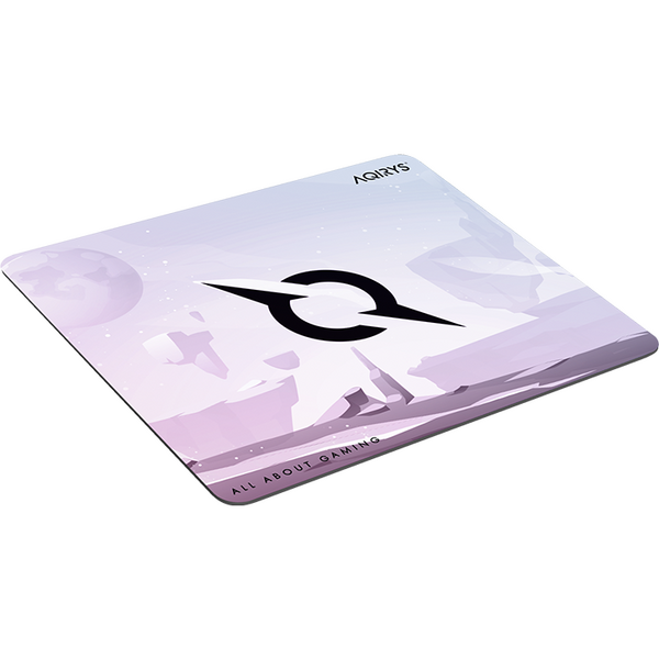 Mousepad AQIRYS Gravity Medium, fabricat din material din microfibra, dimensiuni 450 x 400 x 4 mm, alb