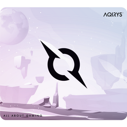 Mousepad AQIRYS Gravity Medium, fabricat din material din microfibra, dimensiuni 450 x 400 x 4 mm, alb