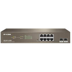 IP-COM 8-Port Gigabit Ethernet managed switch, G3310P-8-150W; Network standard: IEEE 802.3, IEEE 802.3u, IEEE 802.3ab, IEEE 802.3x, IEEE 802.3z, IEEE 802.1p, IEEE 802.1q, IEEE 802.1w, IEEE 802.1d, IEEE 802.3af, IEEE 802.3at, Interfata: 8 x 10/100/1000 Bas
