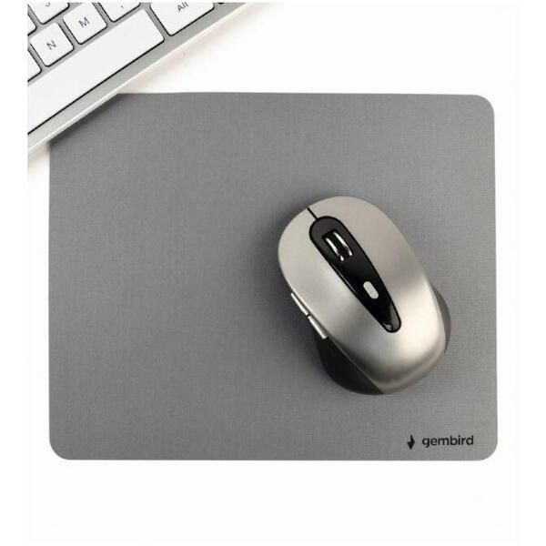 OTHER MousePAD GEMBIRD, cauciuc si material textil, 220 x 180 x 3 mm, gri, „MP-S-G”
