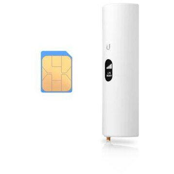 Ubiquiti UniFi U-LTE-PRO Access point, Nano-SIM, procesor:  775 MHz, Memorie 128MB, interfata: 2 x 10/100/1000 Mbps RJ45, LTE Bands: CAT4, B1/3/7/8/20/28, display 1.54", PoE+, Passive PoE (48V), viteza: 150 Mbps, montare perete, stand.