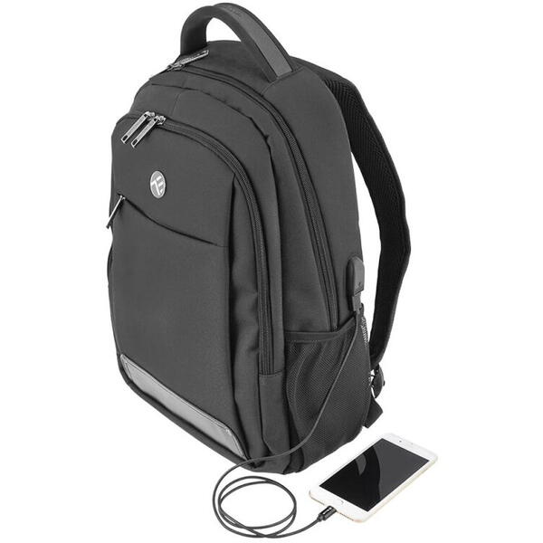 Rucsac laptop Tellur USB 15.6" Negru