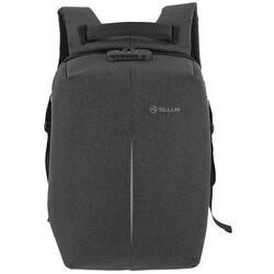 Rucsac laptop Tellur Antifurt V2, cu port USB, 15.6", negru