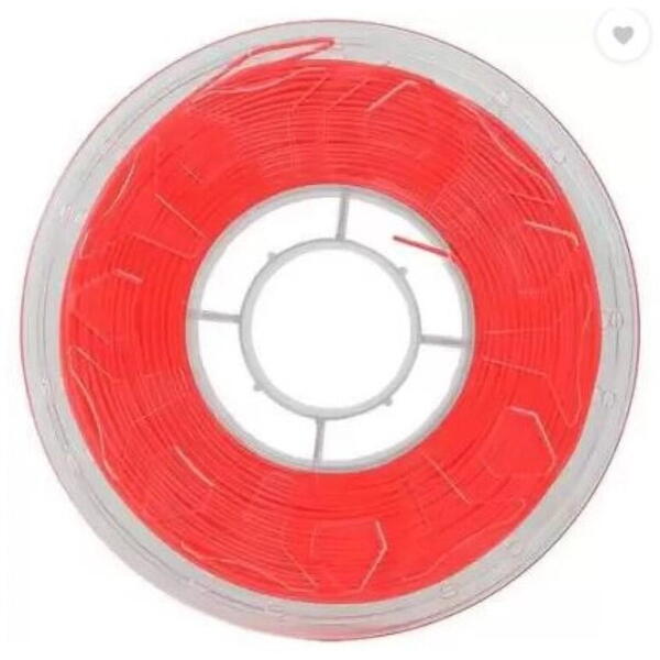 CREALITY CR PLA 3D Printer Filament, fluorescent red, Printing temperature: 190-220, Filament diameter: 1.75mm, Tensile strength: 60MPa, Size of filament wheel: Diameter 200mm, height 66mm, hole diameter 56mm. Utilizare: pana la 6 luni de la deschiderea a