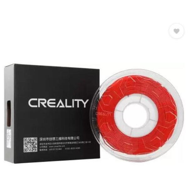 CREALITY CR PLA 3D Printer Filament, fluorescent red, Printing temperature: 190-220, Filament diameter: 1.75mm, Tensile strength: 60MPa, Size of filament wheel: Diameter 200mm, height 66mm, hole diameter 56mm. Utilizare: pana la 6 luni de la deschiderea a