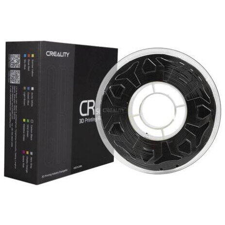 CREALITY CR-TPU 3D Printer Filament, Black, Glossy, 1kg, elastic,rezistent UV, Printing temperature: 210-240, Filament diameter: 1.75mm, Size of filament wheel: Diameter 200mm, height 66mm, hole diameter 56mm. Utilizare: pana la 6 luni de la deschiderea a