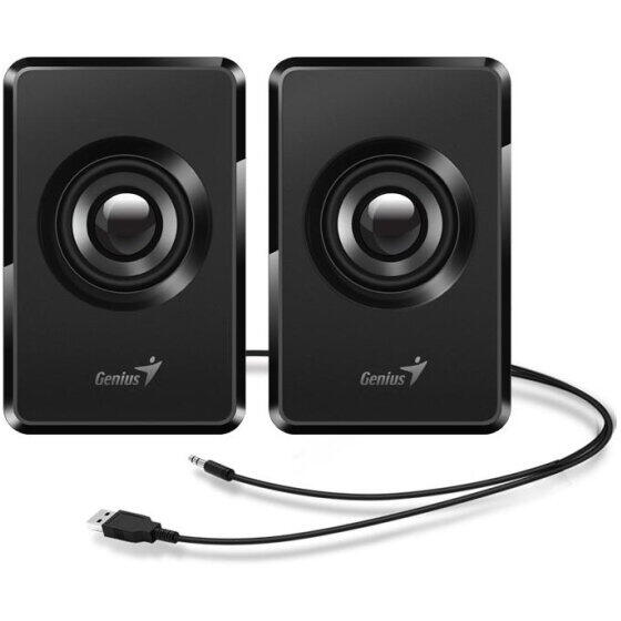 BOXE GENIUS 2.0, RMS: 3W (2 x 1.5W), USB power, black, „SP-U125" „31730042400"