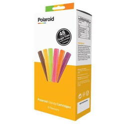 POLAROID 3D CANDY CARTRIDGES 6 Flavor Pack, 48 filamente comestibile fara zahar in 6 arome pentru stiloul Polaroyd CandyPlay, Arome: 8 x Capsuni,8 x  Portocale,8 x  Lamaie,8 x  Mar, 8 x Struguri, 8 x Cola.