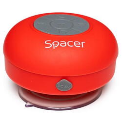 Boxa Spacer DUCKY-RED portabila, 3W RMS, control volum, acumulator 300mAh, microfon incorporat, incarcare USB, waterproof, rosu