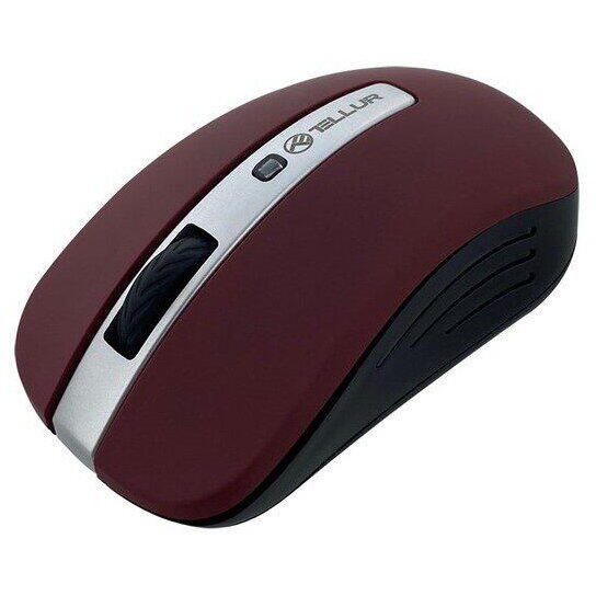 Mouse wireless Tellur Basic, LED, Rosu inchis