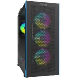 Carcasa Aqirys Sargas Mid Tower,  2x bays 3.5", 4x bays 2.5", panou lateral tempered glass, fan controller integrat, 4 ventilatoare incluse, 9 ventilatoare compatibile