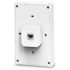 TP-Link Wireless Access Point EAP655-WALL, AX3000 Wireless Dual Band Indoor, 802.3af/at PoE, viteza transfer: 5 GHz 2402 Mbps, 2.4 GHz 574 Mbps, Interfata: Uplink: 1× 10/100/1000, Downlink: 3× 10/100/1000, dimensiuni: 143 × 86 × 42.6 mm.