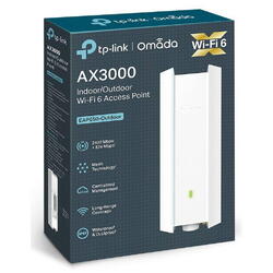 Wireless Access Point TP-Link EAP650-Outdoor, AX3000 Wireless Dual Band Indoor/Outdoor Access Point, 802.3at PoE, STANDARDE WIRELESS: IEEE 802.11ax/ac/n/g/b/a, interfata: 1× Port Ethernet (RJ-45) Gigabit (Suportă PoE 802.3at și Passive PoE), weather proof