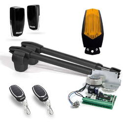 Kit automatizare poarta batanta Motorline LINCE 300 - 24V, 2.5 m/canat, 250 Kg/canat, 60 W(contine lampa)