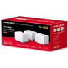 Mercusys AX1800 Whole Home Wi-Fi system HALO H70X(3-PACK),wi-fi 6 Dual-Band, Standarde Wireless: IEEE 802.11ax/ac/n/a 5 GHz, IEEE 802.11ax/n/b/g 2.4 GHz, viteza wireless: 1201 Mbps on 5 GHz, 574 Mbps on 2.4 GHz, Securitate wireless:  WPA-PSK/WPA2-PSK/WPA3