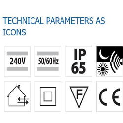 Senzor crepuscular incastrat Vivalux ECHO, 230V, 20A, IP65, 35x66x90mm, Gri