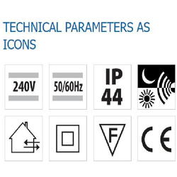 Senzor crepuscular aplicat Vivalux DON, 230V, 15A, IP44, 65.4x33.7x96.2mm, Negru
