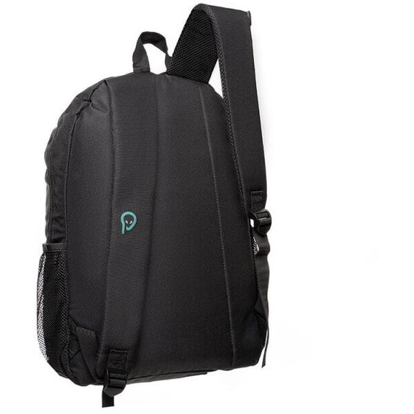 RUCSAC LAPTOP SPACER SPB18906 15.6", 1x compartiment, buzunar frontal, 2x buzunar lateral, waterproof, nylon, negru