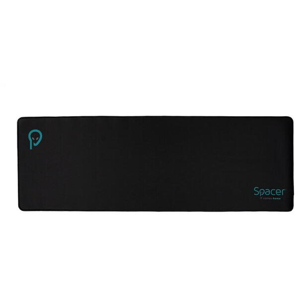 MOUSE PAD SPACER SP-PAD-GAME-B-BK, cauciuc si material textil, 900x300x3mm, negru