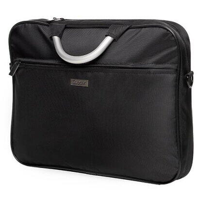 GEANTA LAPTOP SPACER SPSB-AXEL-BK 15.6", 1x compartiment buzunar frontal, manere aluminiu, waterproof, nylon, negru