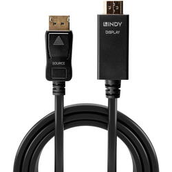 Cablu Lindy DisplayPort la HDMI 10.2G 2m
