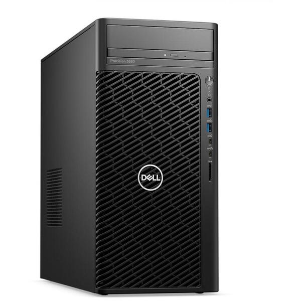 Precision Workstation Dell 3660 Tower CTO BASE, Intel i7-13700K, 32GB, 1TB SSD + 2TB HDD, Nvidia RTX A2000, W10P