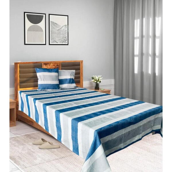 HEINNER SET CUVERTURA PAT KS 200X220CM ZIA BLUE