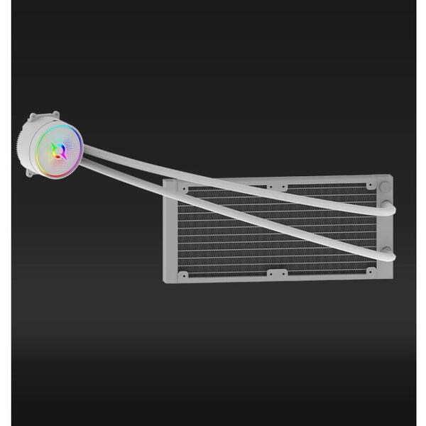 AQIRYS CPU Cooler Aquarius 240 AIO White ARGB PWM