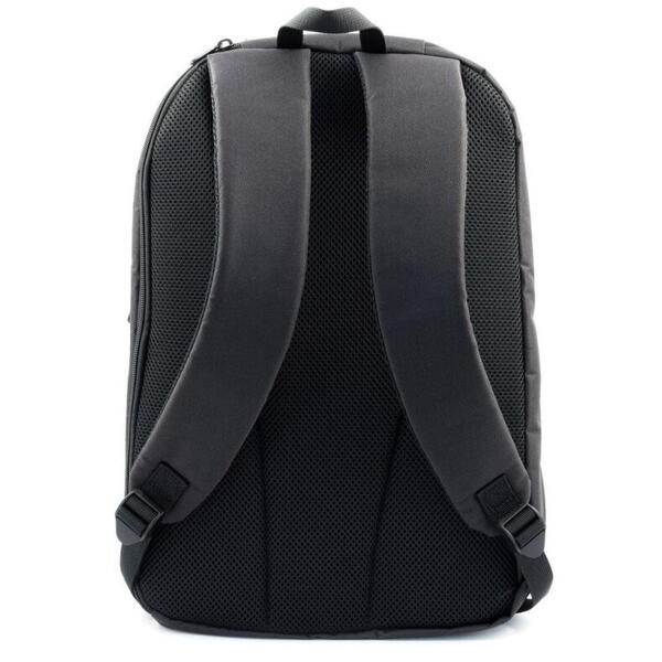 Rucsac laptop Targus Intellect, pentru laptopuri de 15.6", capacitate 16 litri, material poliester, dimensiuni: 30.5 x 11 x 42.5 cm, greutate 0.47 kg, negru/gri