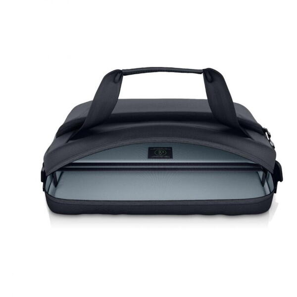 Dell EcoLoop Pro Slim Briefcase 15, Color: Black, Laptop Compatibility: Fits most laptops with screen sizes up to 15.6" (Excluding Dell G Series Gaming, Alienware and Dell Rugged Laptop Series, max laptop dimension: 360 x 255 x 25 mm), Features:  Made wit