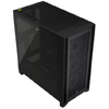 Carcasa Corsair iCUE 4000D RGB Airflow Mid Tower ATX, 3 ventilatoare incluse 120mm, 2x 3.5" drive bays, 2x 2.5" drive bays, dimensiune 466x453x230mm, negru