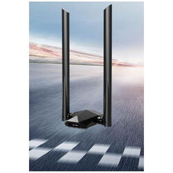 Tenda USB Adapter U18A, AX1800 Dual-band Wireless, WI-FI 6, USB 3.0, 2 x antene externe 5 dbi, Dimensiuni: 243.8 x 101 x 27 mm, Standard wireless: IEEE802.11ax/ac/n/a 5 GHz, IEEE802.11ax/b/g/n 2.4 GHz, Viteza transfer:  5 GHz: până la 1201 Mbps, 2.4 GHz: