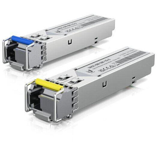 UBIQUITI 11GBPS Single-mode Optical Module transceiver, 1.25 Gbps, Simplex, pachet 2 unitati.