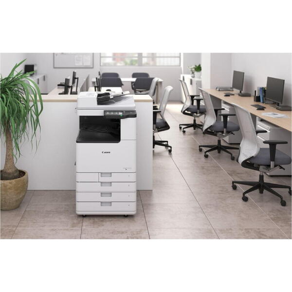 Multifunctional laser mono Canon IR2930i, dimensiune A3 (Printare, Copiere, Scanare, Fax Optional), duplex, viteza imprimare 30ppm A4 / 15ppm A3, rezolutie : 1200 dpi × 1200 dpi, procesor 1.6 Ghz, memorie 2 Gb, alimentare cu hartie standard 1200 coli, cap